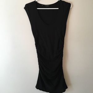 Little black form fitting dress